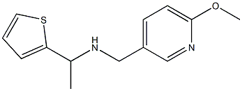 [(6-methoxypyridin-3-yl)methyl][1-(thiophen-2-yl)ethyl]amine Struktur