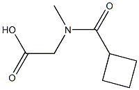 [(cyclobutylcarbonyl)(methyl)amino]acetic acid Struktur