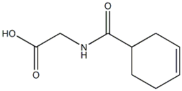 [(cyclohex-3-en-1-ylcarbonyl)amino]acetic acid Struktur