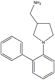 [1-(1,1'-biphenyl-2-yl)pyrrolidin-3-yl]methylamine Struktur