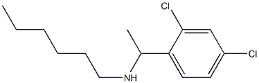 [1-(2,4-dichlorophenyl)ethyl](hexyl)amine Struktur