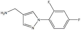 [1-(2,4-difluorophenyl)-1H-pyrazol-4-yl]methylamine Struktur