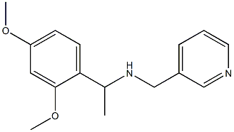 [1-(2,4-dimethoxyphenyl)ethyl](pyridin-3-ylmethyl)amine Struktur