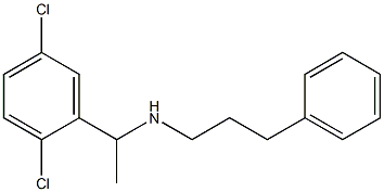 [1-(2,5-dichlorophenyl)ethyl](3-phenylpropyl)amine Struktur