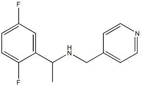 [1-(2,5-difluorophenyl)ethyl](pyridin-4-ylmethyl)amine Struktur