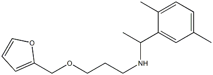 [1-(2,5-dimethylphenyl)ethyl][3-(furan-2-ylmethoxy)propyl]amine Struktur