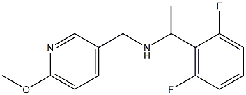 [1-(2,6-difluorophenyl)ethyl][(6-methoxypyridin-3-yl)methyl]amine Struktur