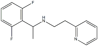 [1-(2,6-difluorophenyl)ethyl][2-(pyridin-2-yl)ethyl]amine Struktur