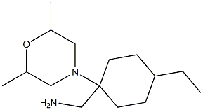 [1-(2,6-dimethylmorpholin-4-yl)-4-ethylcyclohexyl]methanamine Struktur