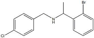 [1-(2-bromophenyl)ethyl][(4-chlorophenyl)methyl]amine Struktur