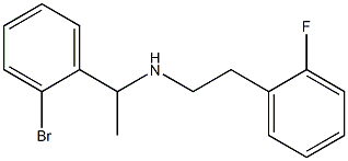 [1-(2-bromophenyl)ethyl][2-(2-fluorophenyl)ethyl]amine Struktur