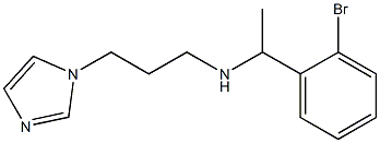 [1-(2-bromophenyl)ethyl][3-(1H-imidazol-1-yl)propyl]amine Struktur