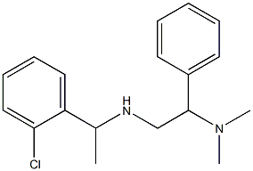 [1-(2-chlorophenyl)ethyl][2-(dimethylamino)-2-phenylethyl]amine Struktur