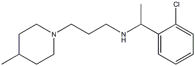 [1-(2-chlorophenyl)ethyl][3-(4-methylpiperidin-1-yl)propyl]amine Struktur