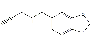 [1-(2H-1,3-benzodioxol-5-yl)ethyl](prop-2-yn-1-yl)amine Struktur