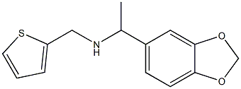 [1-(2H-1,3-benzodioxol-5-yl)ethyl](thiophen-2-ylmethyl)amine Struktur