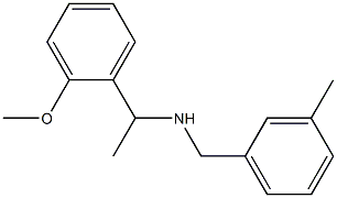 [1-(2-methoxyphenyl)ethyl][(3-methylphenyl)methyl]amine Struktur