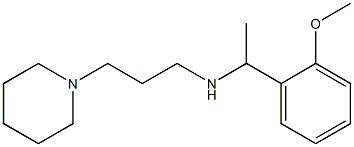 [1-(2-methoxyphenyl)ethyl][3-(piperidin-1-yl)propyl]amine Struktur