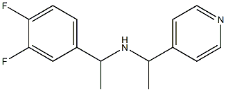 [1-(3,4-difluorophenyl)ethyl][1-(pyridin-4-yl)ethyl]amine Struktur