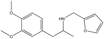 [1-(3,4-dimethoxyphenyl)propan-2-yl](furan-2-ylmethyl)amine Struktur