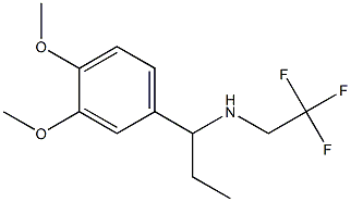 [1-(3,4-dimethoxyphenyl)propyl](2,2,2-trifluoroethyl)amine Struktur