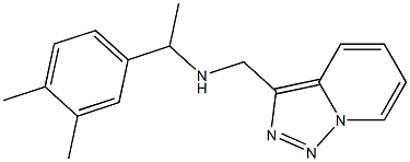 [1-(3,4-dimethylphenyl)ethyl]({[1,2,4]triazolo[3,4-a]pyridin-3-ylmethyl})amine Struktur