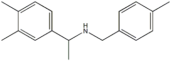 [1-(3,4-dimethylphenyl)ethyl][(4-methylphenyl)methyl]amine Struktur