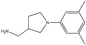 [1-(3,5-dimethylphenyl)pyrrolidin-3-yl]methylamine Struktur