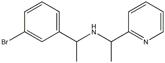 [1-(3-bromophenyl)ethyl][1-(pyridin-2-yl)ethyl]amine Struktur