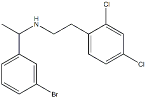 [1-(3-bromophenyl)ethyl][2-(2,4-dichlorophenyl)ethyl]amine Struktur