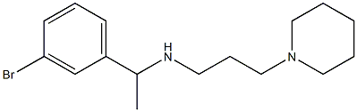 [1-(3-bromophenyl)ethyl][3-(piperidin-1-yl)propyl]amine Struktur