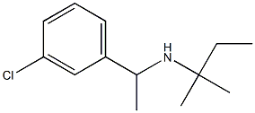 [1-(3-chlorophenyl)ethyl](2-methylbutan-2-yl)amine Struktur