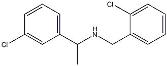 [1-(3-chlorophenyl)ethyl][(2-chlorophenyl)methyl]amine Struktur