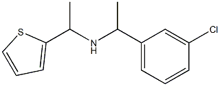 [1-(3-chlorophenyl)ethyl][1-(thiophen-2-yl)ethyl]amine Struktur