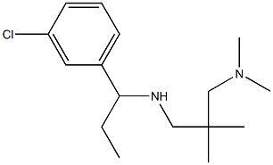 [1-(3-chlorophenyl)propyl]({2-[(dimethylamino)methyl]-2-methylpropyl})amine Struktur