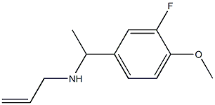 [1-(3-fluoro-4-methoxyphenyl)ethyl](prop-2-en-1-yl)amine Struktur