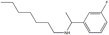 [1-(3-fluorophenyl)ethyl](heptyl)amine Struktur