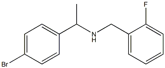 [1-(4-bromophenyl)ethyl][(2-fluorophenyl)methyl]amine Struktur