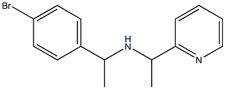 [1-(4-bromophenyl)ethyl][1-(pyridin-2-yl)ethyl]amine Struktur