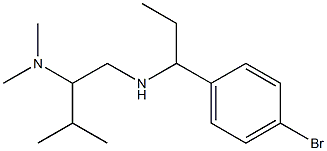 [1-(4-bromophenyl)propyl][2-(dimethylamino)-3-methylbutyl]amine Struktur