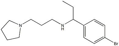 [1-(4-bromophenyl)propyl][3-(pyrrolidin-1-yl)propyl]amine Struktur