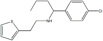 [1-(4-chlorophenyl)butyl][2-(thiophen-2-yl)ethyl]amine Struktur