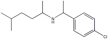 [1-(4-chlorophenyl)ethyl](5-methylhexan-2-yl)amine Struktur