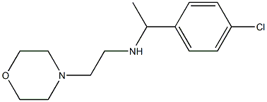 [1-(4-chlorophenyl)ethyl][2-(morpholin-4-yl)ethyl]amine Struktur