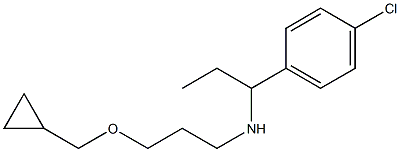 [1-(4-chlorophenyl)propyl][3-(cyclopropylmethoxy)propyl]amine Struktur