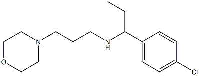 [1-(4-chlorophenyl)propyl][3-(morpholin-4-yl)propyl]amine Struktur