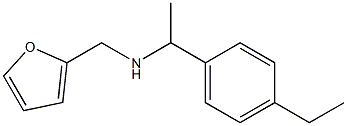 [1-(4-ethylphenyl)ethyl](furan-2-ylmethyl)amine Struktur