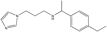 [1-(4-ethylphenyl)ethyl][3-(1H-imidazol-1-yl)propyl]amine Struktur