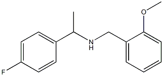 [1-(4-fluorophenyl)ethyl][(2-methoxyphenyl)methyl]amine Struktur