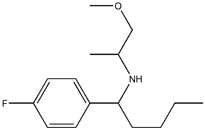 [1-(4-fluorophenyl)pentyl](1-methoxypropan-2-yl)amine Struktur